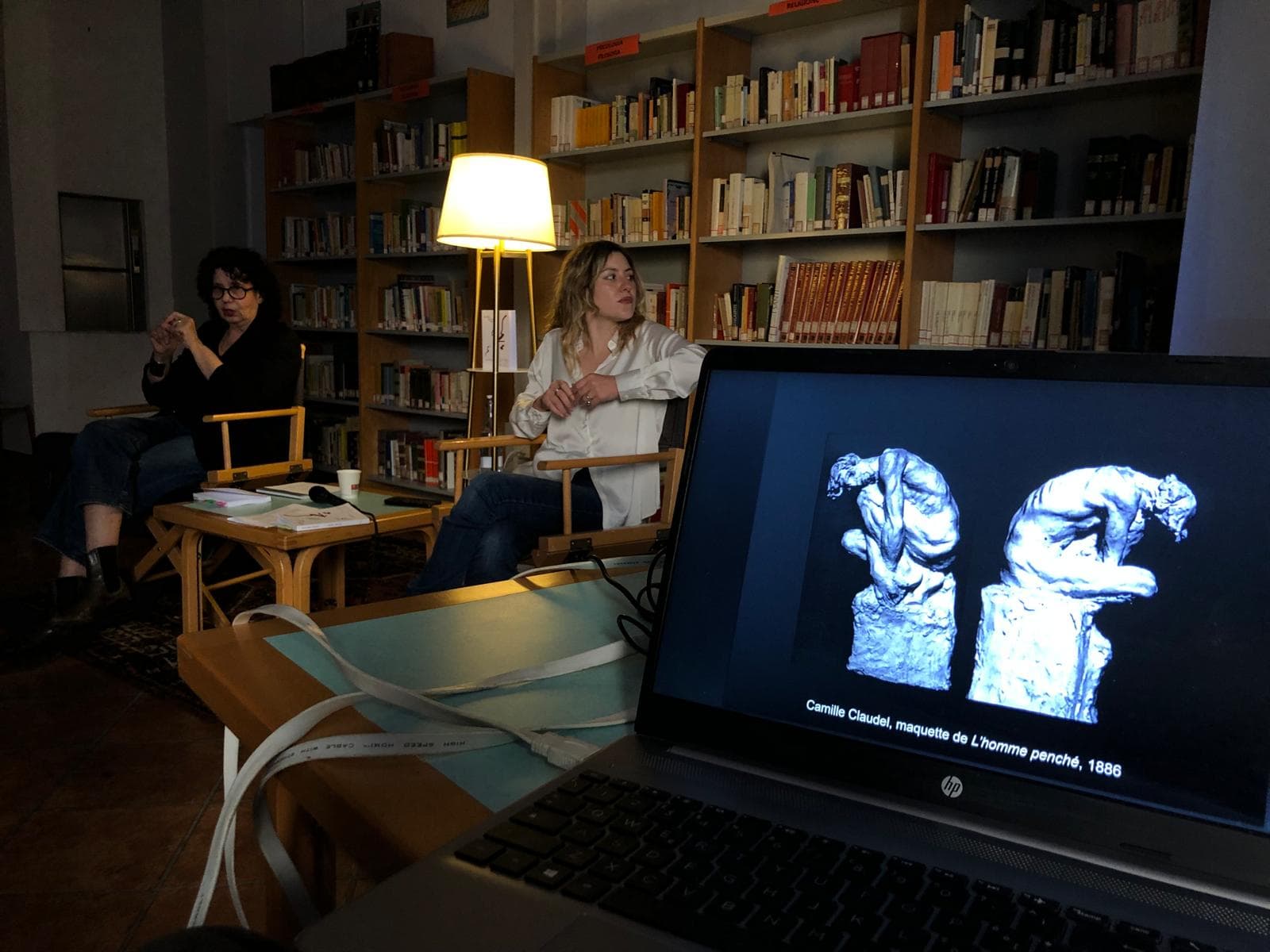 Le opere di Camille Claudel analizzate durante l'incontro.